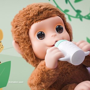 2.7K reactions · 876 shares | My Baby Monkey Mango loves to play & be cared for. Feed him, tickle him and send him to sleep! | Moose Toys | Facebook