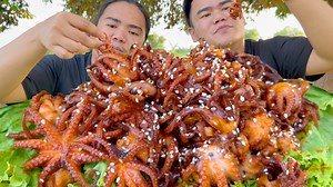 172K views · 6.3K reactions | OUTDOOR COOKING | SPICY BABY OCTOPUS | Kabrader VLOGS | Facebook