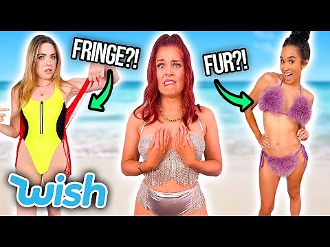 The WEIRDEST Wish Swimsuits?! * fur, fringe & glitter *