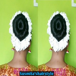 264K views · 1.7K reactions | New Easy juda Hairstyle with Gajra//Simple Juda Hairstyle//Simple Juda For Women | Done by Susmita #gajrahairstyle #partyhairstyle Susmita'shairstyle | Susmita's Hairstyle | Facebook