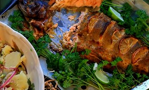 Krompir salata i riba za posnu trpezu