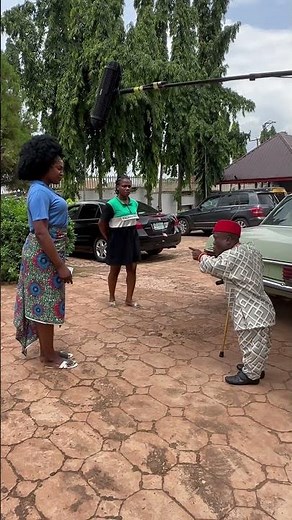 She married this dwarf man because of his money ..now he is dealing with her.