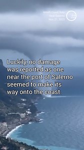 Imagine you are on vacation on the beautiful Amalfi Coast of Italy and see this!!! 😲🌪 Multiple waterspouts popped up along southern Italy due to a large storm system Tuesday. #italy #amalficoastitaly #waterspout #tornado #italy2023 #southernitaly #amalficoast #amalficoastadventures #fyp #foryou #foryoupage #trending #viral #weather #instagram #reelvideo #reelsinstagram #reelitfeelit #explore | Weather & Radar International