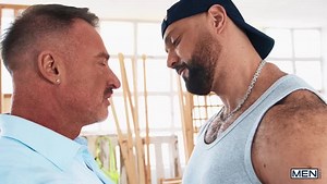 horny hunk fucks and bitch up his boss
