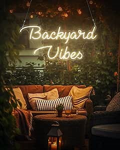 Custom Outdoor Neon Sign for Backyard, Waterproof LED Sign for Outside | IP67 Waterproof, Outdoor Ready, UV Resistant, All-Weather Use, Backyard Patio, Commercial Storefront, Year-Round Display
