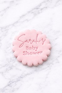 Custom Baby Shower Fondant Stamp, Cookie Cutter Add On, Personalised Name - Etsy UK