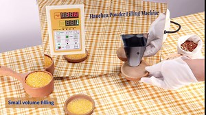 Hanchen Powder Filling Machine 10-500g Glitter Filling Machine with Foot Pedal Particle Weighing Automatic Bottle Bag Powder Filler for Tea Seeds Grains Powder Glitter (10-500g Filler)
