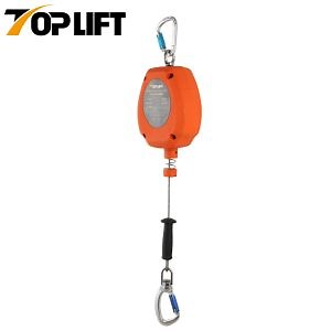 [Hot Item] CE Certified Factory Wire Rope Type Fall Arrester Safety Device Cable Retractable Lanyard Lifeline