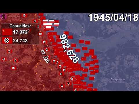 Battle of Seelow Heights using Google Earth