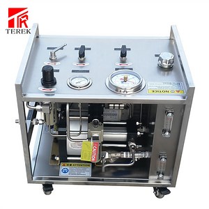 Equipo de prueba hidrostática de bomba de refuerzo líquido para cilindros, manómetro de gas hidrógeno con registrador de gráficos Barton
