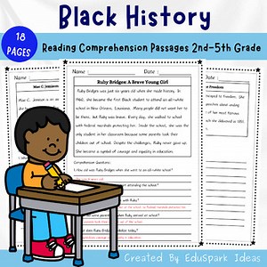 Black History Month Reading Comprehension Passages & Questions | 2nd-5th Grade