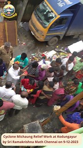 1.1K views · 81 reactions | Cyclone Michaung Relief Work at Kodungayur - 9th Dec 2023 #CycloneMichaung #michaungupdate #cyclonerelief #emergencyresponse #disasterrelief #ClimateAction #StormAlert #WeatherWatch #ramakrishnamission #Vivekananda #chennaimath | Sri Ramakrishna Math, Chennai | Facebook