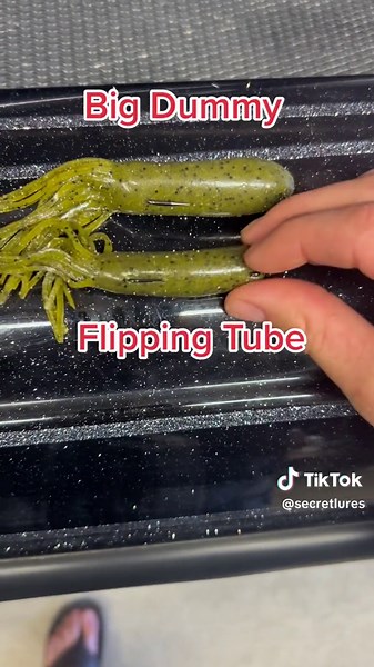 Check out the differnt sizes we offer: 4.5 inch, 4.2 inch, and 3.7 inch Tubes. We have you covered for every situation ✅ #secretlures #flippingtube #stupidtube #bigdummy #catchmorefish