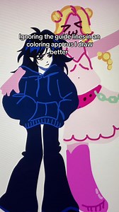 Digital Art Coloring: Ignoring Guidelines to Draw Better
