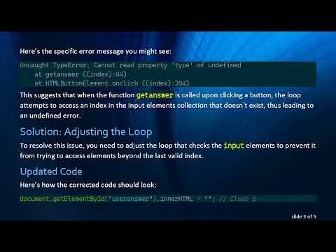 Troubleshooting the TypeError in JavaScript: Fixing Cannot read property 'type' of undefined