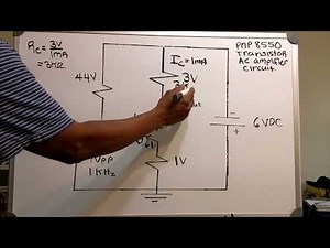 PNP Transistor AC Voltage Amplifier Circuit!