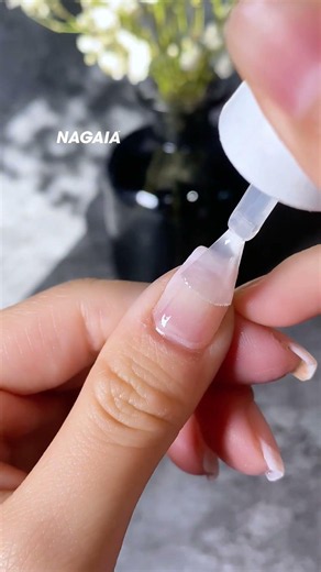 Pink Shimmering Nude French Tip Nails Dipping ✨💅
