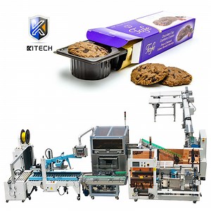 [Hot Item] Kl Automatic Carton Sealer Machine Biscuits Carton Boxes Machine Cookies Carton Machine with Printing
