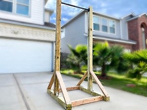 Easy DIY Pull Up Bar From Wood
