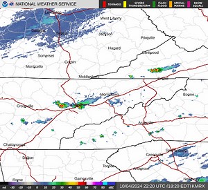 6:45 PM EDT - Showers and thunderstorms are on a downward trend with sunset approaching. Received a report near Norris of around 2 inches of rain. Do you have any reports from rainfall today, etc.? | US National Weather Service Morristown Tennessee