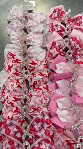 It’s breast cancer awareness month! We have these beautiful bows for the occasion. 💕💕💕 #breastcancerawareness #getchecked #ouacjonesboro #ouacjonesboroga | Once Upon A Child - Jonesboro, GA