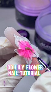 3D Flower Nails 🌺 #beginnernails #acrylicpowder #nailaddict #nailswow #dopenails #nailtutorialvideo #nailstagram | Glitter Planet