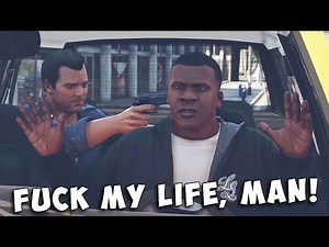 GTA 5 - Franklin breaks into Michael's house [4K]