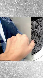 2.7K views | Throwback to this sparkly cake by @kimgordoncakes created with the Art Deco Feathers stencil ✨✨✨ Shop here - https://bit.ly/47vO3Zr #evilcakegenius #cake #cakestencil #cakedecorating #cakeproducts #cakehack #cakeinspo #cakeinspiration | Evil Cake Genius | Facebook