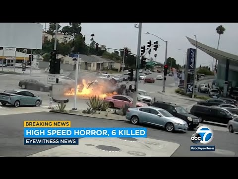 Video shows horrific Windsor Hills crash that left 6 dead, 7 injured | ABC7