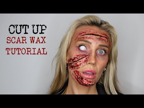 ALL CUT UP!! Easy Scar Wax Tutorial for Halloween