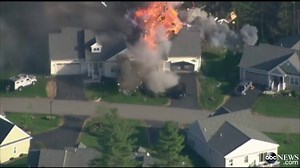 Caught on Tape: Home Explodes After Officer Shot