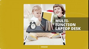 Laptop Bed Desk, Foldable Laptop Table Tray, Lap Desk Laptop Stand for Bed Lap Tray Portable Standing Desk for Bed Couch Floor - Medium