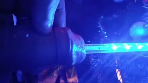 Christmas tree, large diameter LED light tube , it has to fit in this dick hole