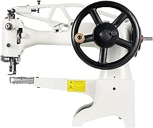 Hand Crank Leather Sewing Machine, 500stitches/min Heavy Duty Sewing Machine Tabletop Shoe Repair Booth Patcher Manual Industrial Sewing Equipment Single Needle for DIY Rubber Plastic & Canvas
