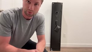 KAER 5 Gun Safe, Fingerprint Gun Safe, Assembled Rifle Safe for Home, Gun Cabinet with Removable Shelf and Gun Rack