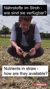 Nutrients in straw - what is available for rape, for example? K - Potassium: Straw consists to a considerable extent (25 kg/t) of potassium. As soon as the straw has decomposed, potassium is available to the plant and can easily be absorbed by the following crop. Rape can therefore still absorb the potassium in autumn. P - Phosphorus: Phosphorus (3 kg/t) takes longer to become available. It is available as phytin and must first be made available to the plant. In addition, it is more strongly fix