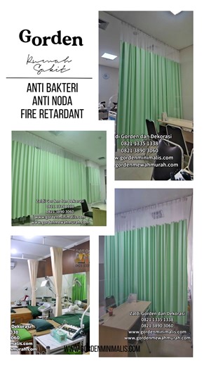 1K views | ️ Gorden Rumah Sakit PVC — Lebih Aman & Higienis! ️ Anti...