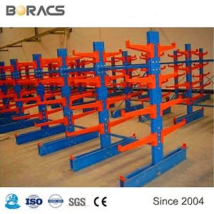 [Hot Item] Medium Duty Warehouse Storage Racks Steel Pipe Cantilever Rack Warehouse Arm Cantilever Rack