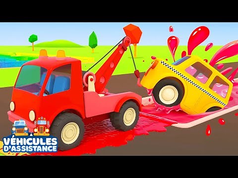 Les dépanneuses colorées🚗👷‍♂️ Dessin animé avec des voitures pour les petits