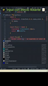 ✨ Input con efecto flotante 📝 solo con CSS #programacionweb #desarrolloweb #programadoresweb #javascript #html | Progamacion web