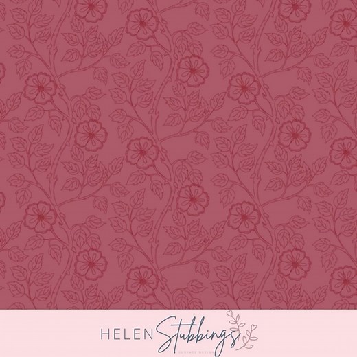 13 reactions | A tone on tone rambling rose repeat pattern......