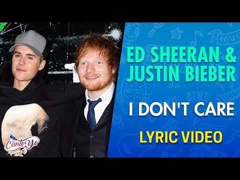 Ed Sheeran & Justin Bieber - I Don't Care (Lyrics + Español) Video Oficial