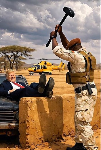 Ibrahim Tràoré vs Trump 🚁😂🚗 #politicalsatire