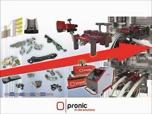 Pronic - In-die mechanical single spindle tapping unit with embedded strip following feature