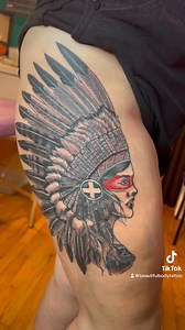 Awesome Native woman tattoo done by tattoosandbjj | Beautiful Body Tattoo and Piercing