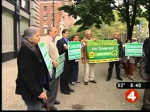 Howie Hawkins campaigns in WNY