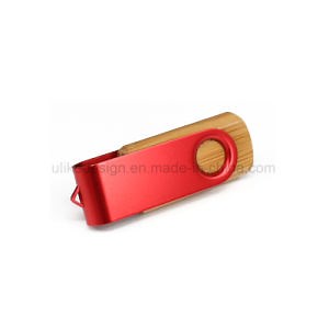 [Hot Item] Promotional Swivel Customized USB Flash Drive/Pen Drive Wooden and Metal USB Pen Drive/USB Disk/USB Pen Stick