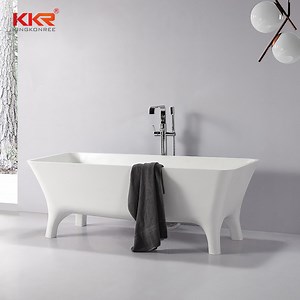 [Hot Item] Classic Claw Foot Solid Surface Bathtubs Modern White Bath Tub Acrylic Free Standing Bathtubs