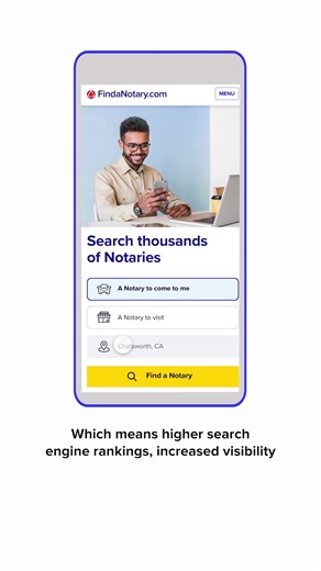 With all the hard work you put into your Notary business, it deserves to be found! Learn more about FindaNotary.com here: https://bit.ly/45e4ckV | National Notary Association