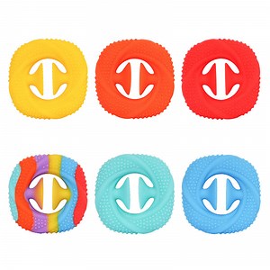 [Hot Item] Squeeze Grab Snap Sensory Popper Fidget Autism Silicone Hand Grip Toys Snap Fidget Toy